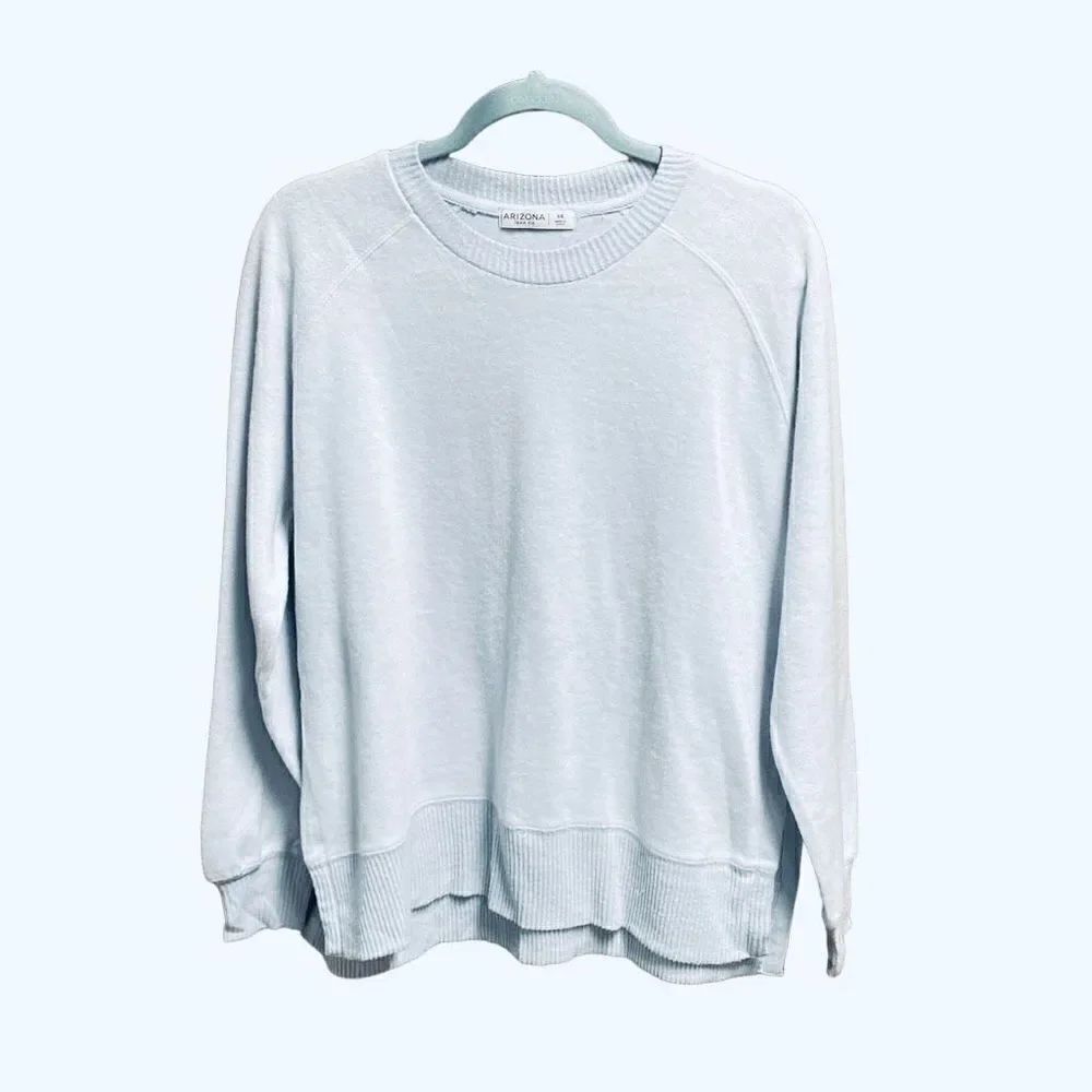 Arizona Blue Fleece Side Slit Top Size XS NEW